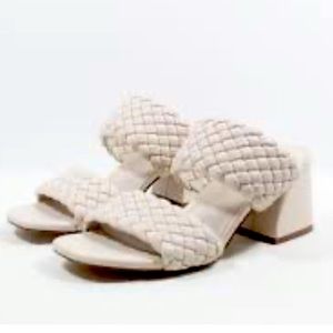 Steve Madden Block Heel Nude Slide Sandal